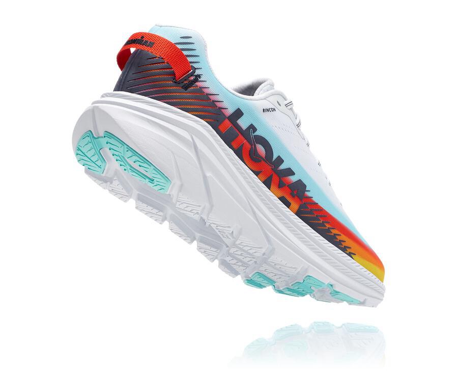 Zapatillas Running Hoka One One Mujer - Ironman Rincon 2 - Blancas/Azules - USB754810